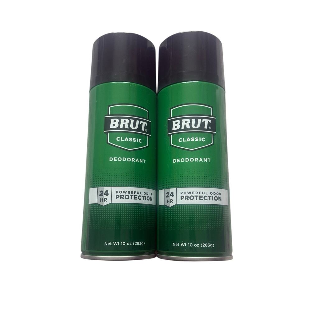BRUT Classic Aerosol Deodorant Spray 2-Pack 10 oz Each 24 HR Protection